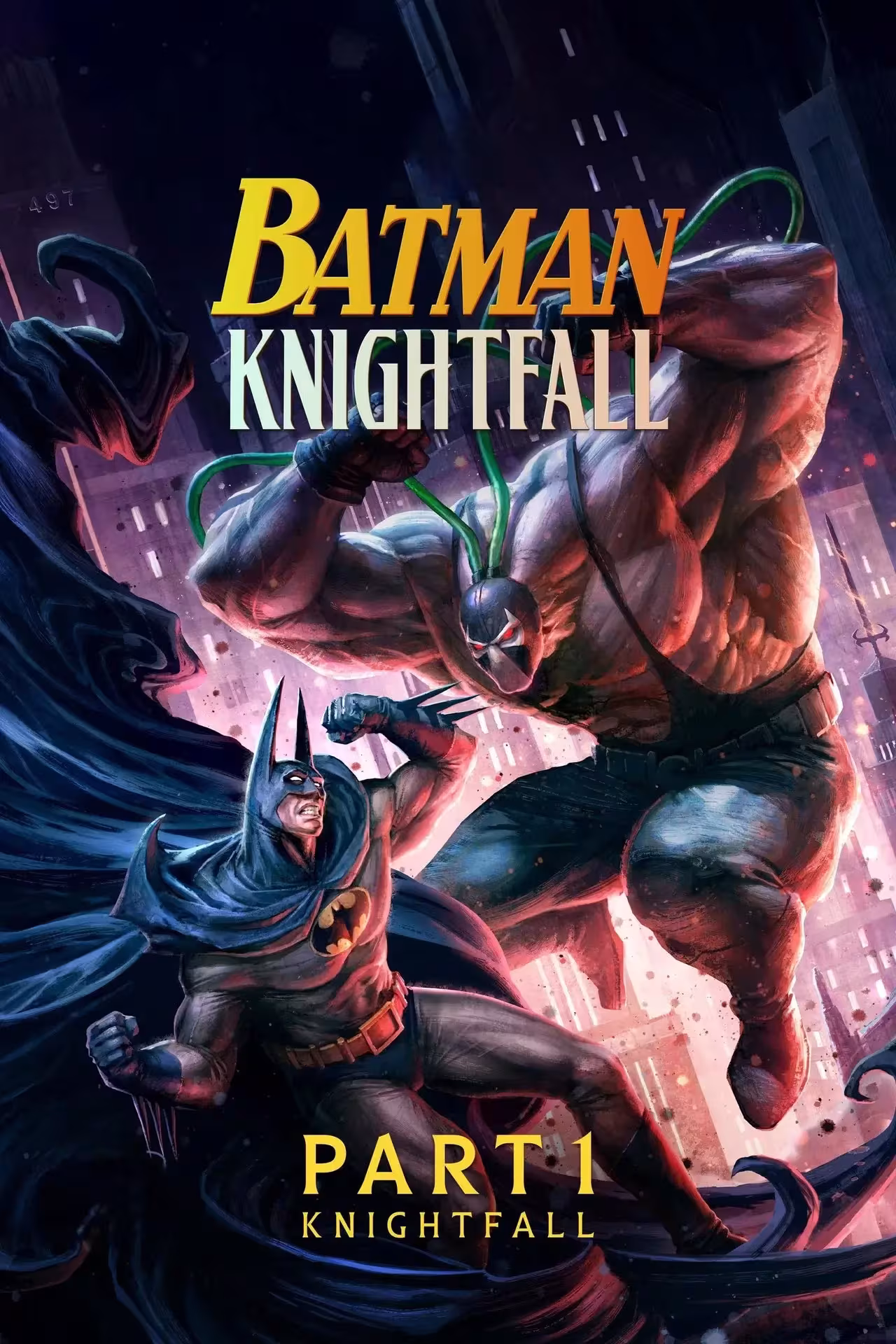 Poster van de animatiefilm Batman: Knightfall