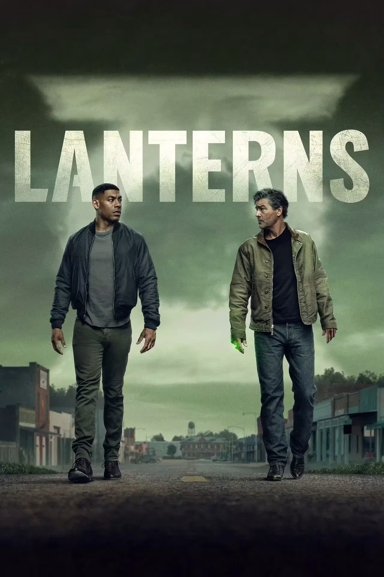 Poster van de superheldenserie Lanterns
