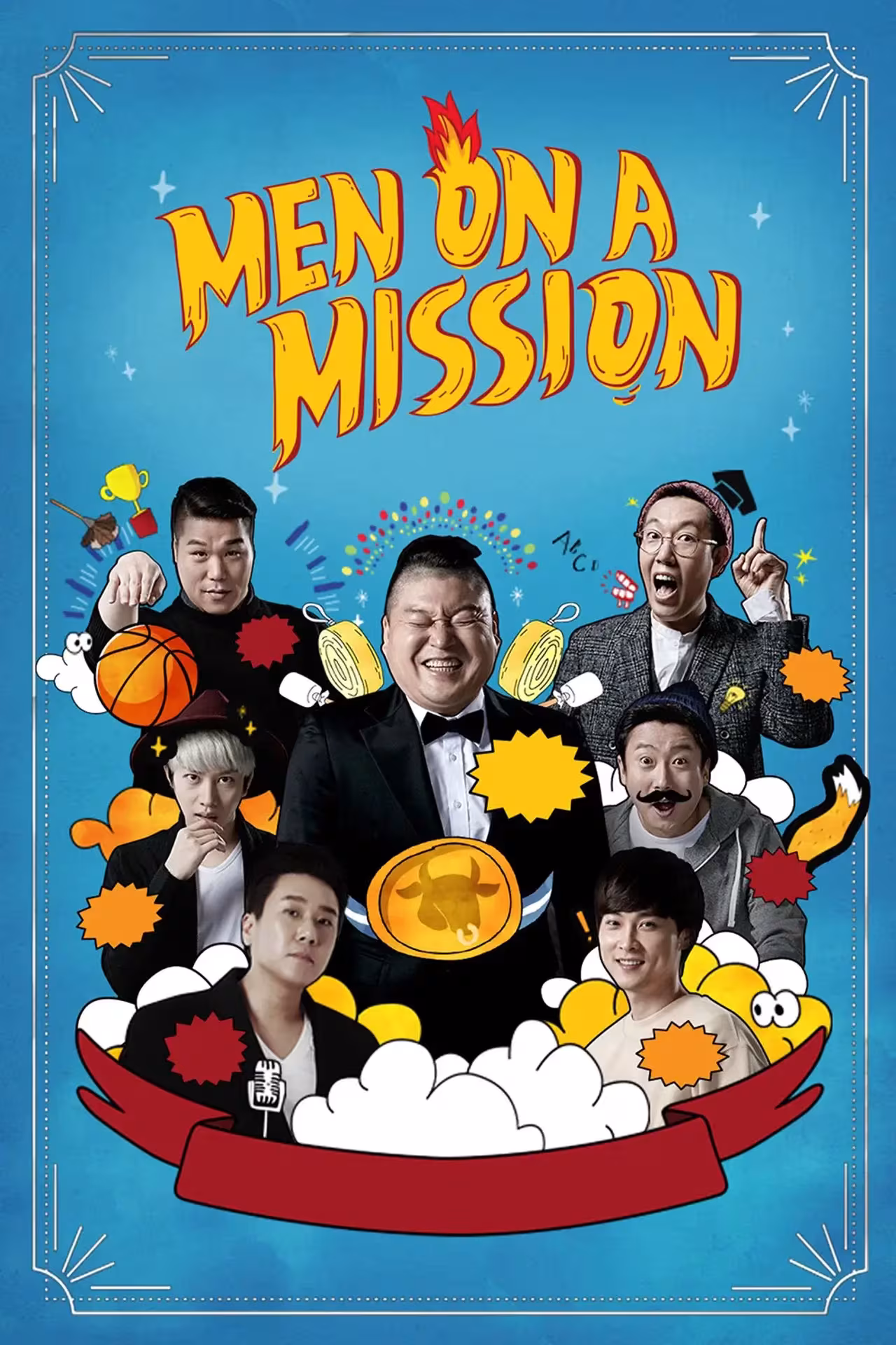 Poster van het Koreaanse tv-programma Men on a Mission